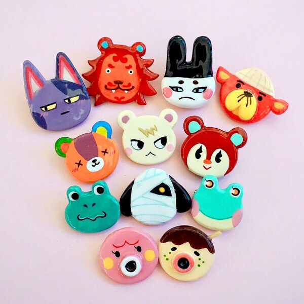 Acnh Clay Pins Etsy