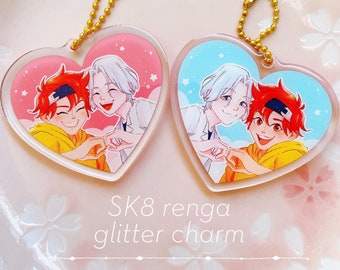 SK8 the Infinity Reki Langa Heart Acrylic Keychain