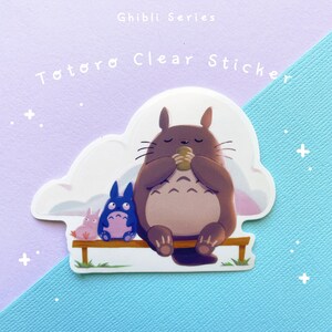 Anime Film-Inspired Afternoon Rest Clear Sticker - Cute Die Cut - Waterproof - Stationery