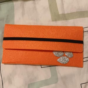 Cartera pequeña hecha a mano en láminas de tela de fieltro, cartera para mujer,