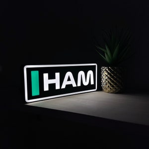 Lewis Hamilton (Mercedes F1) Name Abbreviation with LED Lighting, Formula 1, F1 Racing