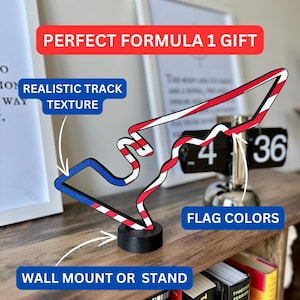 F1 Track - Formula 1 Track Art - F1 Track Wall Decor of Famous Racing Tracks from Around the World