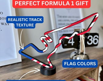 F1 Track - Formula 1 Track Art - F1 Track Wall Decor of Famous Racing Tracks from Around the World