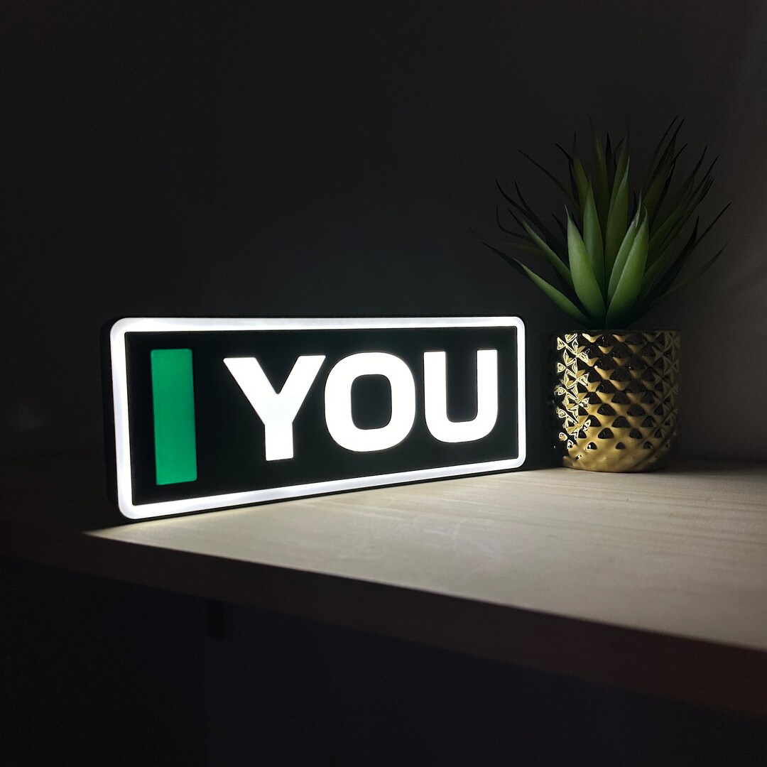 Personalized F1 Anniversary Gift, Name Abbreviation Sign With LED ...