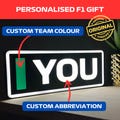 Personalized Formula 1 Name Abbreviation F1 Light with LED Lighting, F1 Racing, F1 Gift product logo