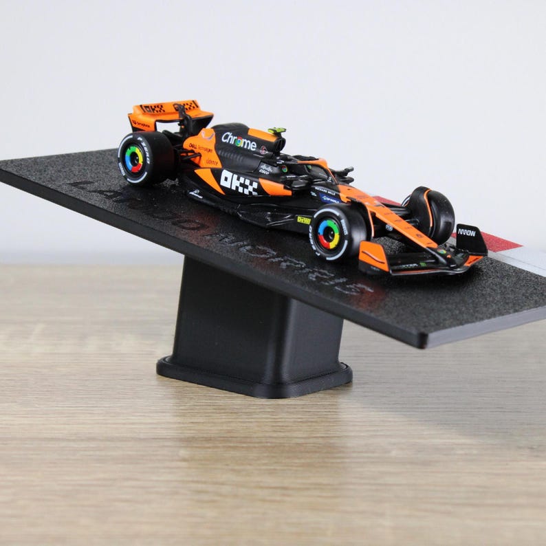 F1 Gift, Formula 1 1:43 Diecast Model Car on Track Display Stand image 6