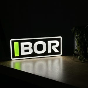 Gabriel Bortoleto (Sauber F1) Name Abbreviation with LED Lighting, Formula 1, F1 Racing