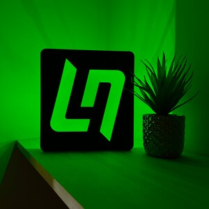 Lando Norris Logo with LED Lighting, Formula 1, F1 Racing