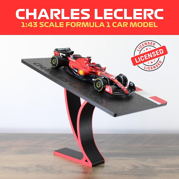 Charles Leclerc F1 1:43 Ferrari Diecast Model Car on Elegant
