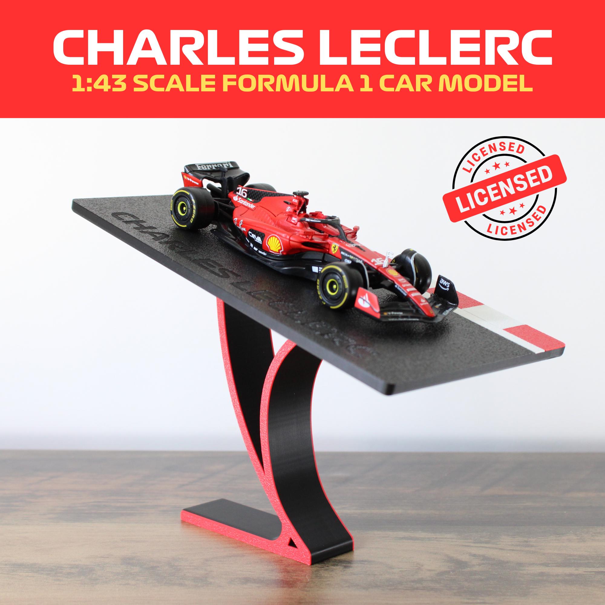 Charles Leclerc F1 1:43 Ferrari Diecast Model Car on Elegant
