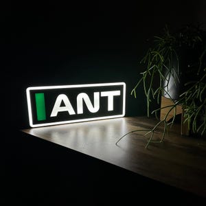 Kimi Antonelli (Mercedes F1) Name Abbreviation with LED Lighting, Formula 1, F1 Racing