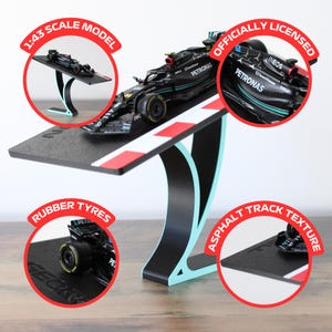 George Russell F1 1:43 Mercedes Diecast Model Car on Elegant Formula 1 ...