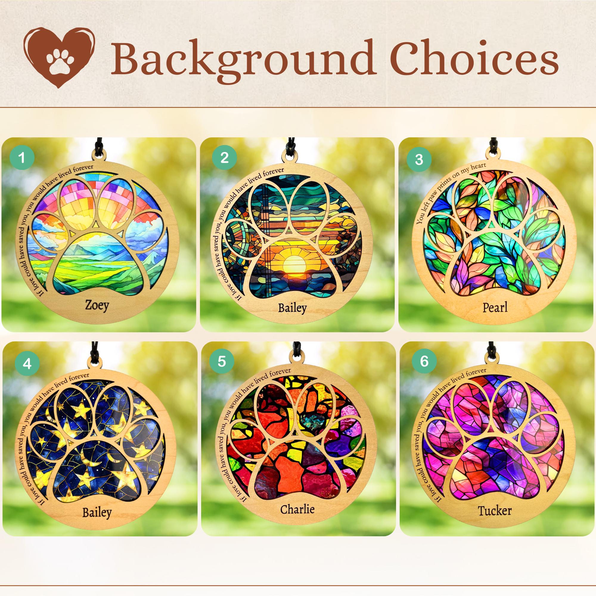 Personalized Pet Memorial Suncatcher – Paw Print Rainbow Bridge Gift - Etsy