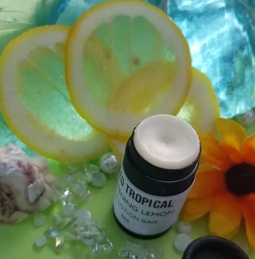Brightening Lemon Face Lotion Bar for Brightening the Skin Etsy