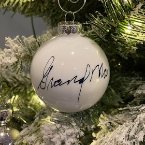Custom Handwriting Ornament 2.6in