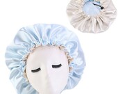 Satin Silk ADJUSTABLE reversible sleeping bonnet