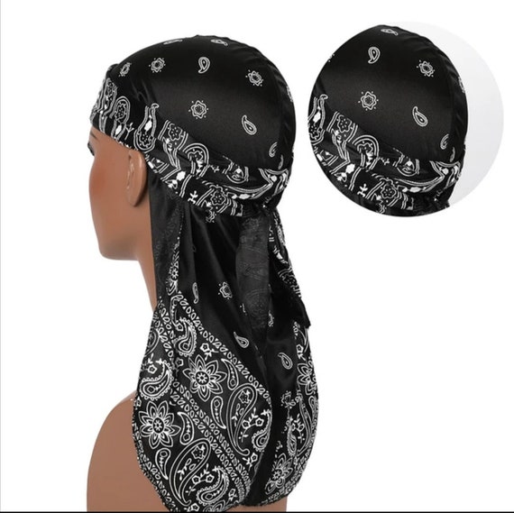 Image of Du-rag with edges hairstyle