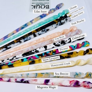 Hair sticks from recycled plastic. Biodegradable cute hair accessories Hair Pin