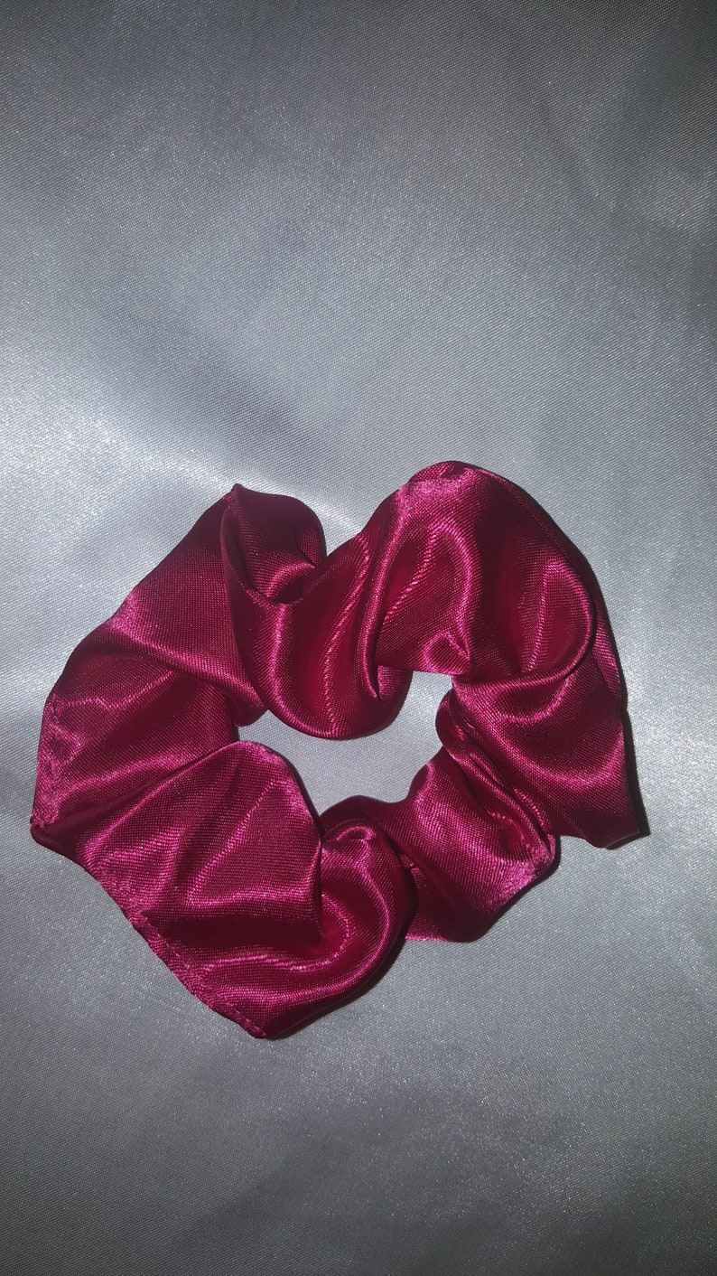 Satin hair tie decorative scrunchie