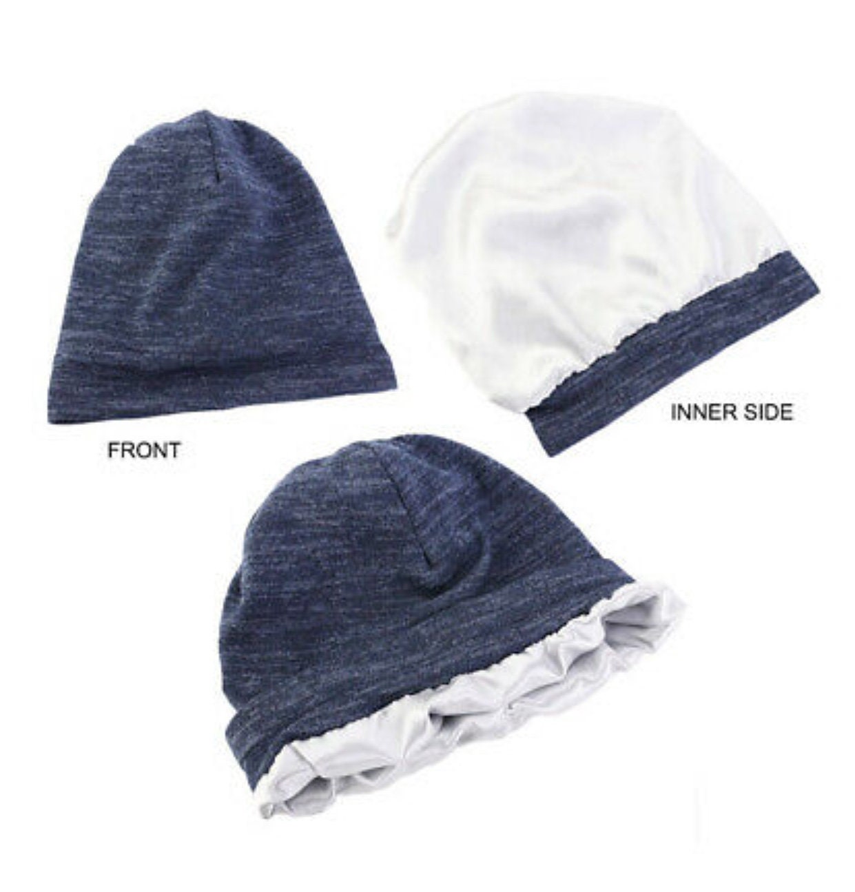 SATIN LINED HAT Beanie Skull Cap for 