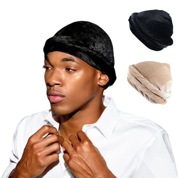 Gorro con forro de seda turbante preatado turbante para la cabeza accesorio para el cabello Unisex para quimioterapia