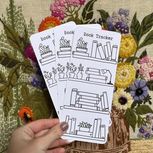 Library Card Bookmark, Reading List Bookmark, Vintage Library Bookmark,Book Tracker, Reading Log