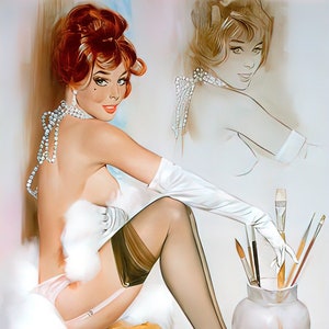 From The 1950s Nude Pinups - Topless Pinup - Etsy