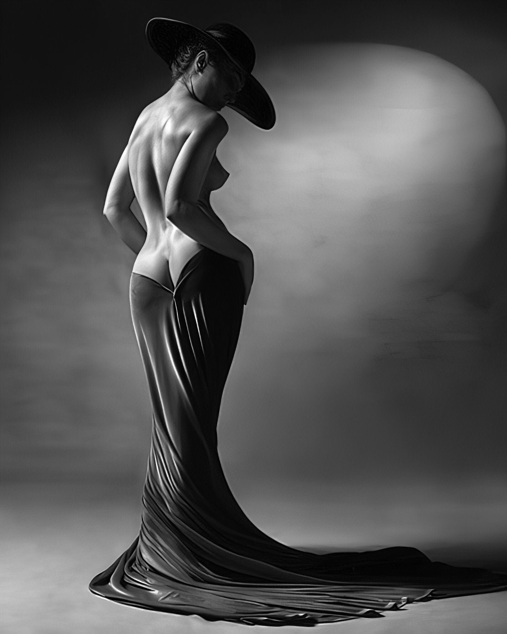 Classic Nude, Exotic, Sensual, Silhouette, Shadows, Vintage Photo,  1940-50's, Sexy, Erotic, Poster, Print, Wall Art, Multiple Size 202-428 -  Etsy