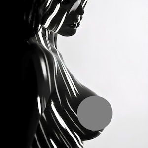 Mature, Luscious, &quot;Trick of the Light&quot; , Sensual, Silhouette, Shadows, Vintage Photo, Sexy, Poster, Print, Multiple Sizes [202-435]