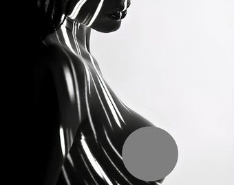 Reif, Üppig, Trick of the Light, Sinnlich, Silhouette, Schatten, Vintage Foto, Sexy, Poster, Druck, mehrere Größen [202-435]