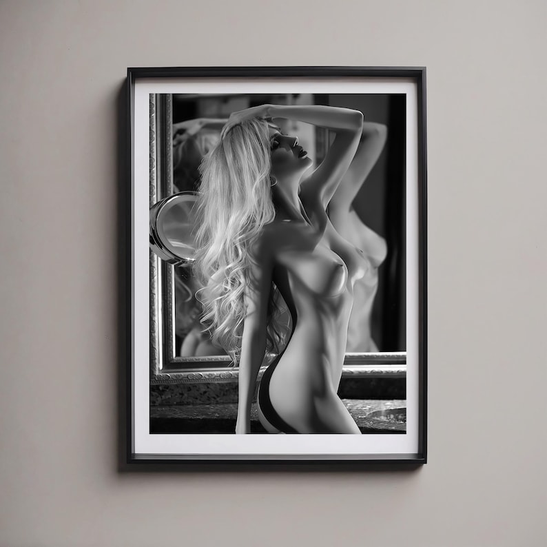 Mature, Stunning Breasts, Classic Pose, Great Figure, Exotic, Sensual, Great Rear End, Sexy, Poster, Print, Multiple Size [202-1051Z] image 3