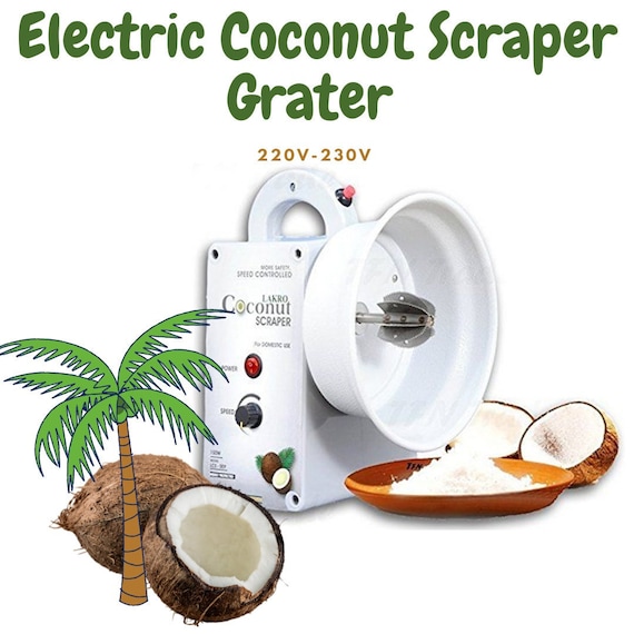 Electric 220V Coconut Grater Coco Processing Grinder Machine Coconut Pulp  Scraping Machine