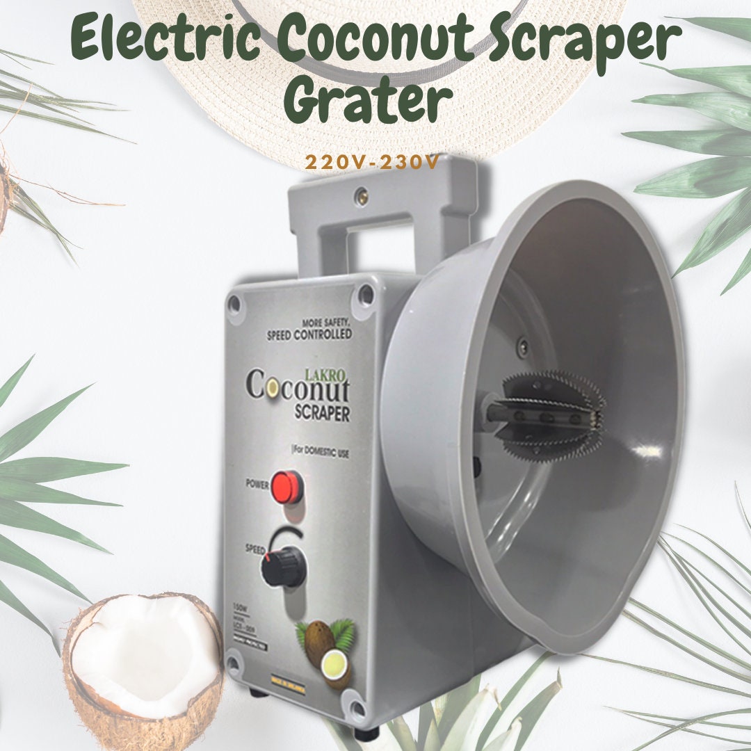 Steel White Gitachi High Speed Electric Coconut Scraper 230 V