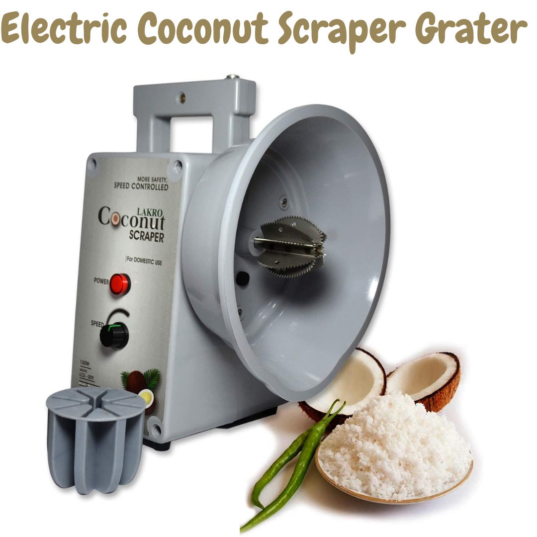 Electric Coconut Grater Scraper Shredder 120V 100Watts Wise