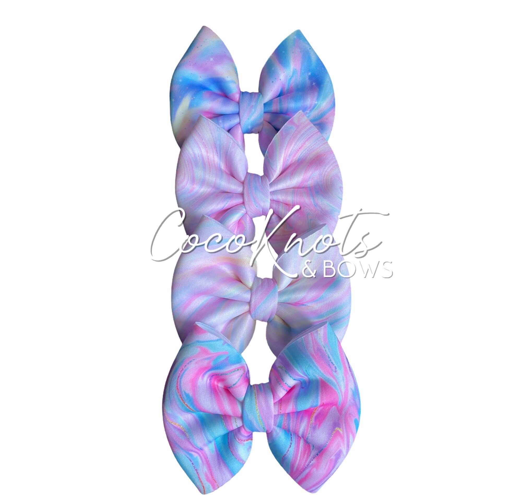 Scuba Hair Bow Puff Bow Techno Scuba Headband Hair Clip Etsy