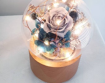 Flower light Lamp Herbarium Jane Florist Preserved eternal flowers Dried Flowers designed Flower light Lamp Herbarium Jane Florist Preserved eternal flowers Dried Flowers designed