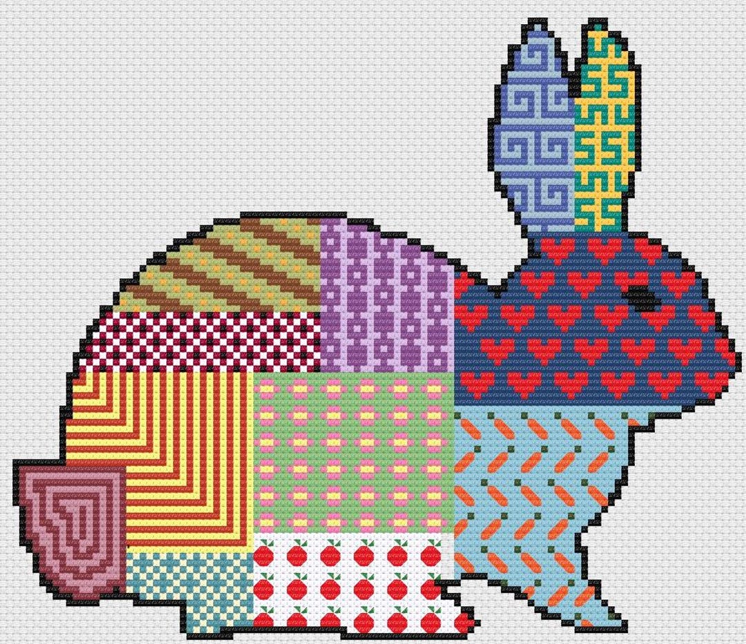 Patchwork Pattern Rabbit - Etsy