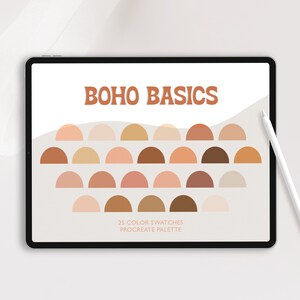 Boho Basics Procreate Palette Procreate Color Palette