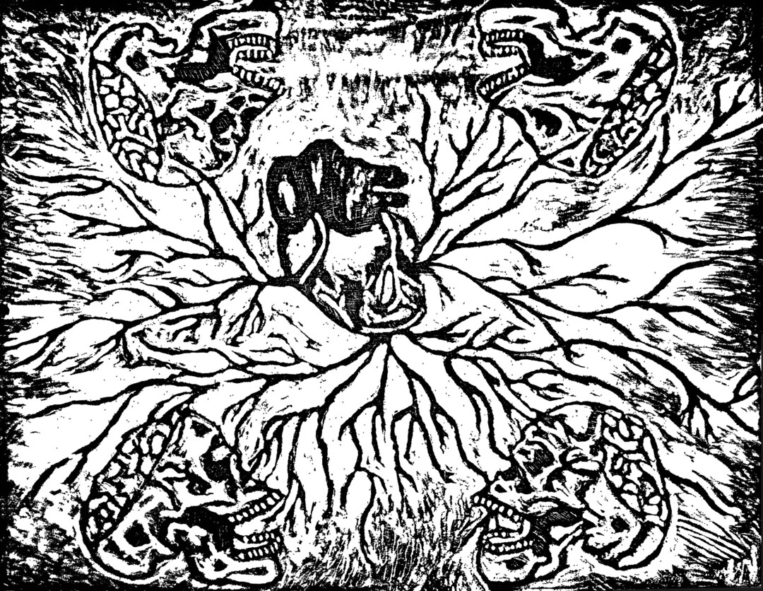 The Heart Knows Original Woodcut Print Limited Edition Etsy