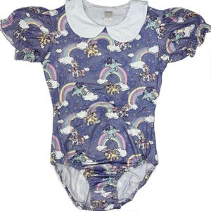 Prancing Ponies Collared Adult Bodysuit