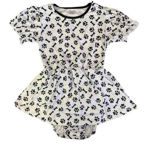 Pfoten Abdruck & Bones Strampler Kleid
