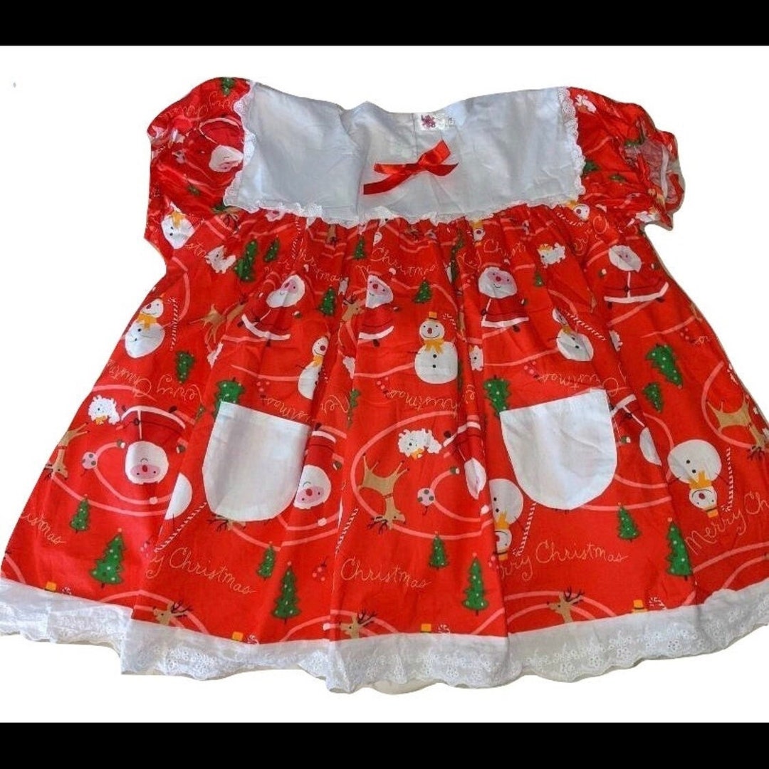 Embroidered Baby Doll Dress Holiday Christmas Etsy