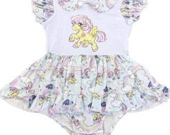 Tanzendes Pony Romper Kleid
