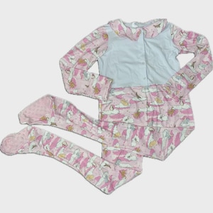 Pink Little Bear Adult 1pc Footie Pajamas