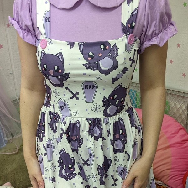 Kawaii Bats Suspnder skirt dress jumper