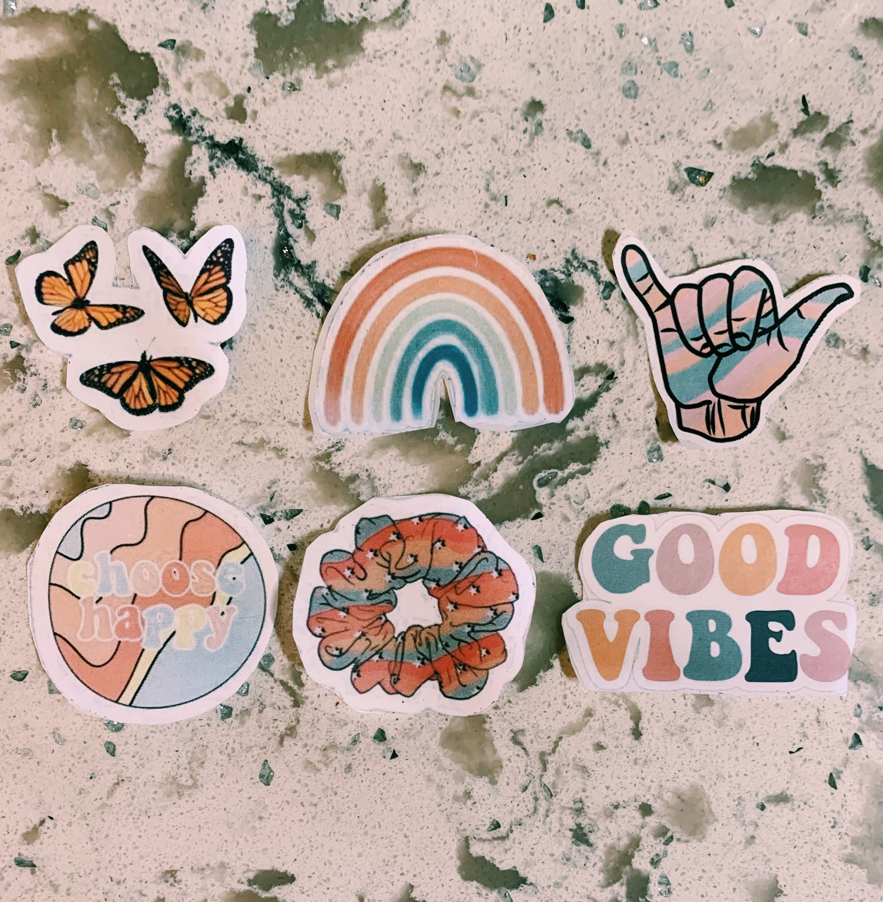 Aesthetic Pastel Rainbow Sticker Pack | Etsy