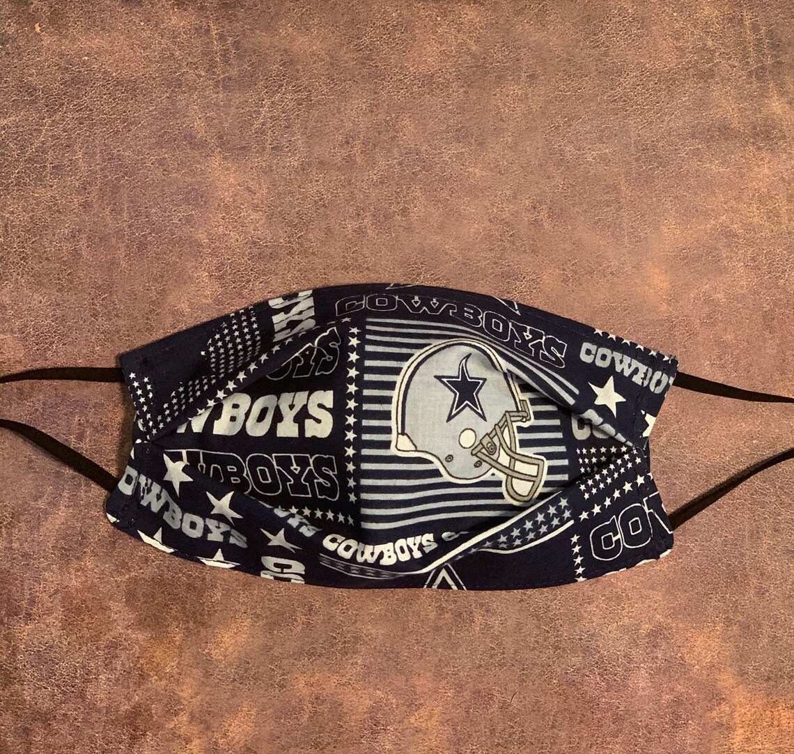 Dallas cowboys Face Mask Etsy
