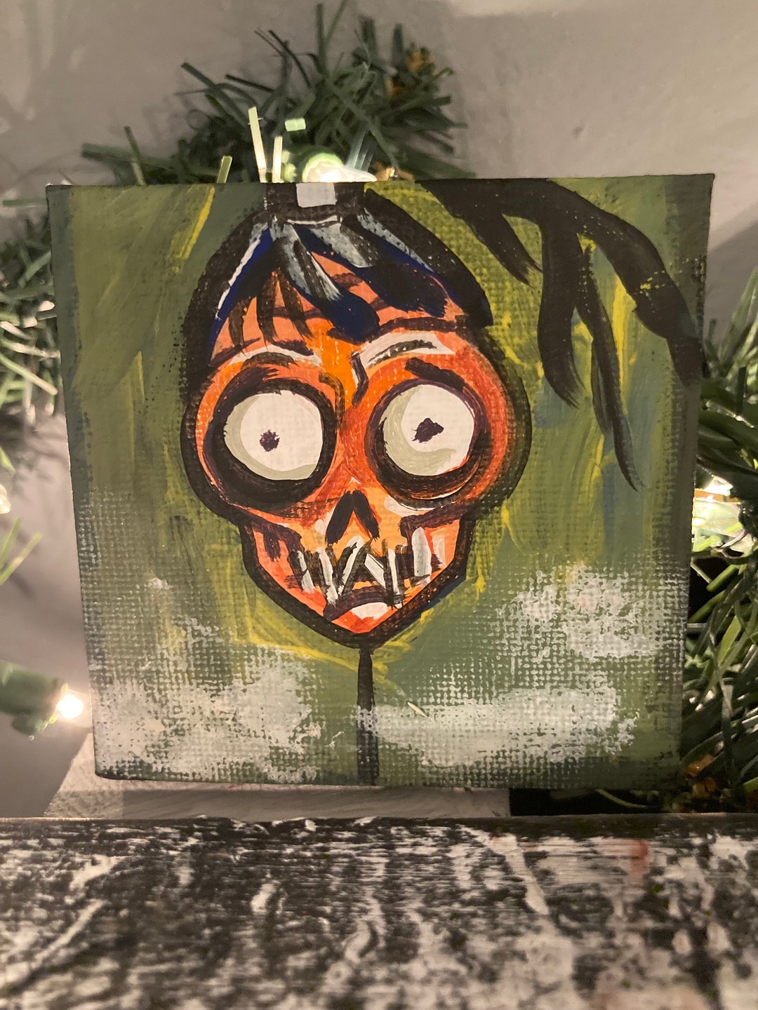 Shrunken Heads Halloween Decoraton! Such Dverse Personaltes All N One Pot. | Dry Floral - View #5