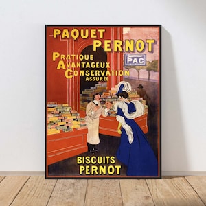 Biscuits Pernot French Biscuit Company Wall Art Poster Advertisement Baking Sweets Home Decor PHYSICAL Print or INSTANT DOWNLOAD POST52