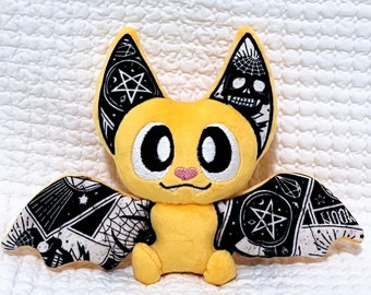 Halloween Baby Bat Plush, Ready To Ship, Handmade, Stuffed Animal, Softie